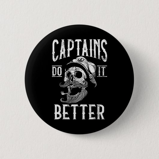 Kapitäne machen es besser Boots Kapitän Button (Vorderseite)