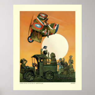 Kapitäneddie On His WayTo Smite der Hunne. Poster