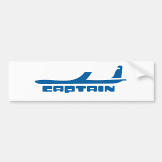 Kapitänflugzeugentwurf Autoaufkleber