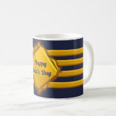 Kapitängoldstreifen Kaffeetasse (VorderseiteRechts)