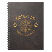 Kapitäns Logbook-Notebook Notizblock (Vorderseite)