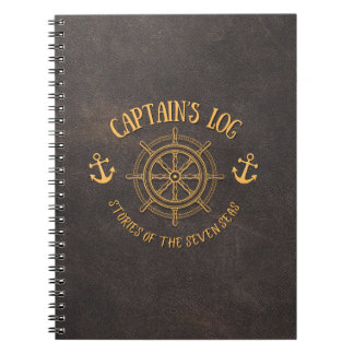 Kapitäns Logbook-Notebook Notizblock