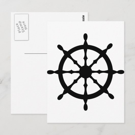 Kapitänslenkrad Postkarte (Vorne/Hinten)