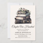 Kapitel 100 | Buchthema 100. Geburtstag Einladung (Vorderseite)