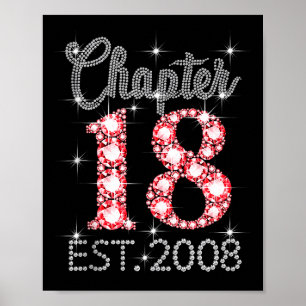 Kapitel 18 Est 2008 Alles Gute zum 18. Geburtstag Poster