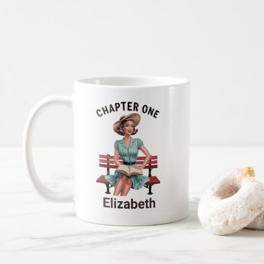 Kapitel-1-Buchvorbescheid Kaffeetasse (Mit Donut)