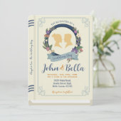 Kapitel 1 zum Thema Hochzeitbuch-Bibliothek Einladung (Stehend Vorderseite)