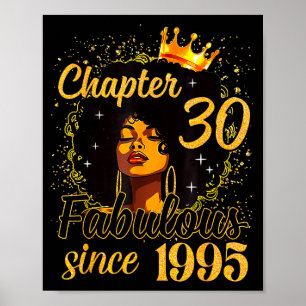 Kapitel 30 Fabelhaft seit 1995 30. Geburtstag Frau Poster