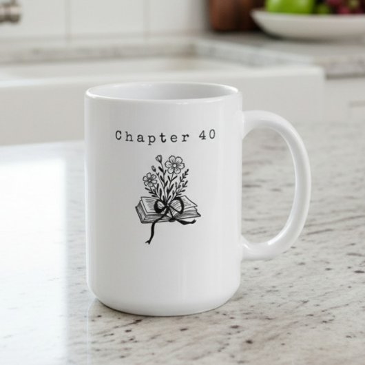 Kapitel 40 Kokette Buch Wildblumen Kaffeetasse