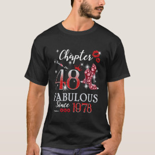 Kapitel 48 Fabelhaft seit 1978 48. Geburtstag Frau T-Shirt