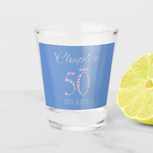 Kapitel 50 Jahre EST 1971 50. Geburtstagsgeschenk Schnapsglas