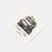 Kapitel 50 Vintages Buch 50 Geburtstag Serviette (Ecke)