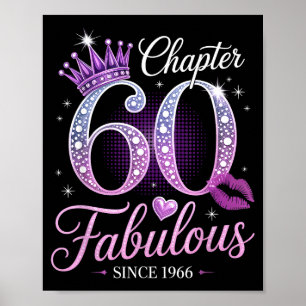 Kapitel 60 Fantastisch seit 1966 60. Geburtstag Kö Poster