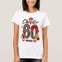Kapitel 60 Red & Gold Leopard 60. Geburtstag T-Shirt