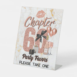 Kapitel 60 Rose Gold 60. Geburtstagsgeschmack Sockelschild