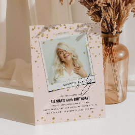 Kapitel 60 Spaß Modernes Foto 60. Geburtstag Einladung