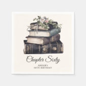 Kapitel 60 Vintages Buch 60. Geburtstag Serviette (Vorderseite)