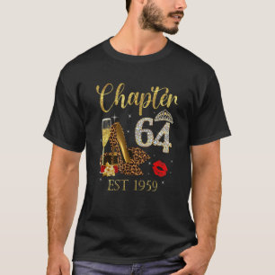 Kapitel 64 Jahre EST 1959 64. Geburtstag Weinleopa T-Shirt