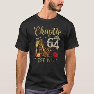 Kapitel 64 Jahre EST 1959 64. Geburtstag Weinleopa T-Shirt