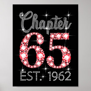 Kapitel 65 ist 1962 happy 65. Geburtstag Mädchen M Poster