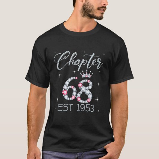 Kapitel 68 EST 1953 68th Birthday T-Shirt Geschenk (Vorderseite)