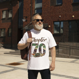 Kapitel 70 Army Camouflage Männer 70. Geburtstag T-Shirt