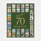 Kapitel 70 Grünes Gold 70. Geburtstag Foto Fleecedecke (Vorderseite)