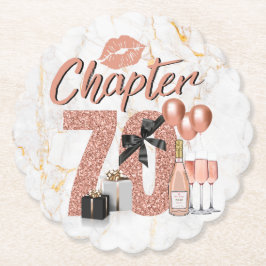 Kapitel 70 Rose Gold 70. Geburtstagsparty Untersetzer