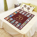 Kapitel 70 Rotes Gold 70. Geburtstag Foto Fleecedecke<br><div class="desc">Machen Sie Ihren Liebsten den 70. Geburtstag mit einem einzigartigen und persönlichen Geschenk zu einem besonderen Erlebnis. Diese einmalige Rot- und Goldvlies-Decke lässt sich an Ihre Lieblingssonde anpassen und ist somit die perfekte Art, den besonderen Tag zu begehen. Zeigen Sie Ihren Lieben, wie wichtig Ihnen diese gemütliche und nachdenkliche Decke...</div>