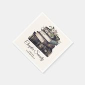 Kapitel 70 Vintages Buch 70. Geburtstag Serviette (Ecke)