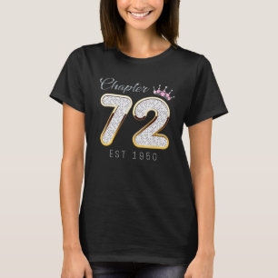 Kapitel 72 Est 1950 72. Geburtstags-T-Shirt für Fr T-Shirt