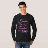 Kapitel 75 Fabelhaft Seit 1950 Coquette Bow 75th B T-Shirt (Vorne ganz)