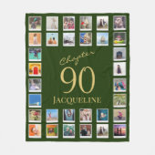 Kapitel 90 Green Gold 90. Geburtstag Foto Fleecedecke (Vorderseite)