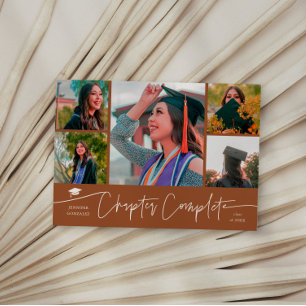 Kapitel abgeschlossen Terracotta Grad Mehrfach Fot Ankündigung