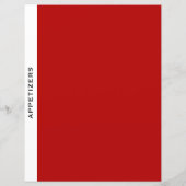 Kapitel | Appetithappen | Rot Schwarz/Weiß (Rückseite)