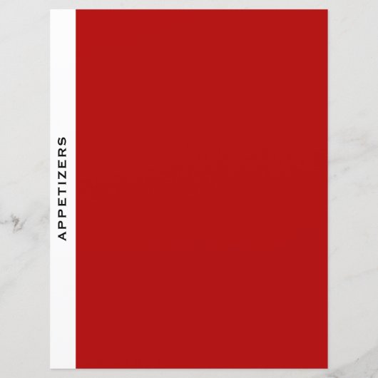 Kapitel | Appetithappen | Rot Schwarz/Weiß (Rückseite)