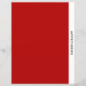 Kapitel | Appetithappen | Rot Schwarz/Weiß (Vorderseite)