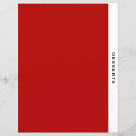 Kapitel | Desserts | Rot Schwarz/Weiß