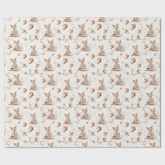 Kapitel Einlesen Fox-Muster Geschenkpapier (Flach)