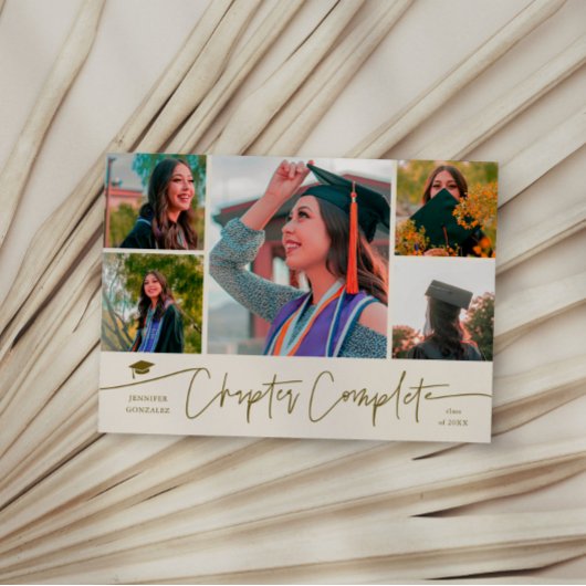 Kapitel Fertig Creme Grad Multi Foto Ankündigung