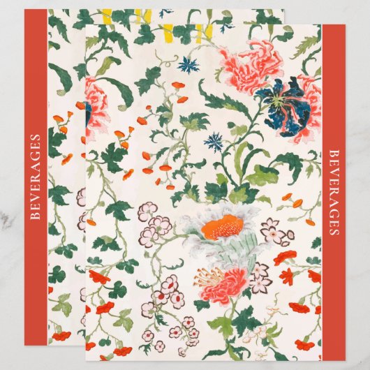 Kapitel | Getränke | Stilvoll floral (Vorne/Hinten)