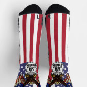 Kapitel Middle Tennessee - Socken RWB Logo-Flagge (Oben)