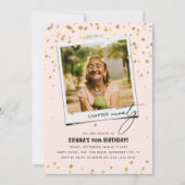 Kapitel Neunzig Spaß Modernes Foto 90. Geburtstag Einladung (Vorderseite)