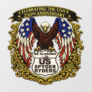 Kapitel Nordost-Alabama - Aufkleber Adler USA250