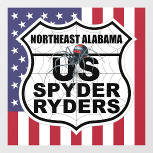 Kapitel Nordost-Alabama - Aufkleber Flagge & Logo