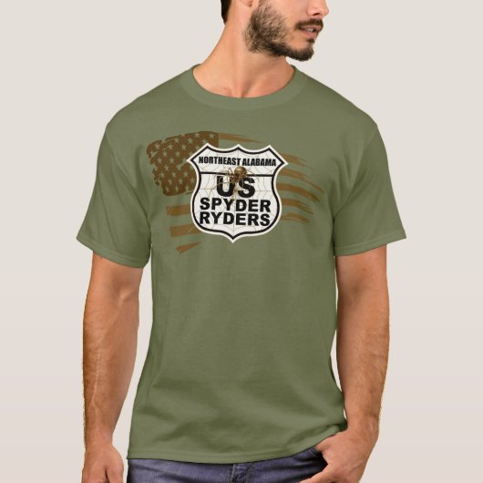 Kapitel Nordost-Alabama - Tatzerische Flaggensepia T-Shirt (Vorderseite)