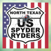 Kapitel North Texas - Aufkleber Flagge & Logo (Blatt 3)