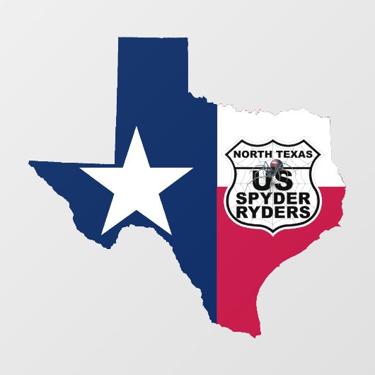 Kapitel North Texas - Aufkleber RWB TX & Logo (Blatt)