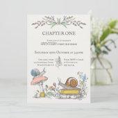 Kapitel ONE Baby verwandelt One Schneckenwälder Einladung (Stehend Vorderseite)