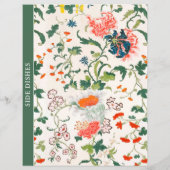 Kapitel | Seitliche Geschirr | Stilvoll floral (Rückseite)